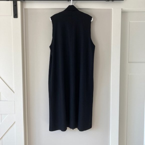 Eileen Fisher 100% Boiled Wool Vest, Black, Size 1X - Picture 2 of 4